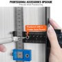 Plantilla para herrajes de gabinete VEVOR con perforadora central para posicionamiento preciso del orificio, vista de primer plano.