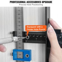 VEVOR Plantilla para herrajes para gabinetes de aluminio y acero inoxidable