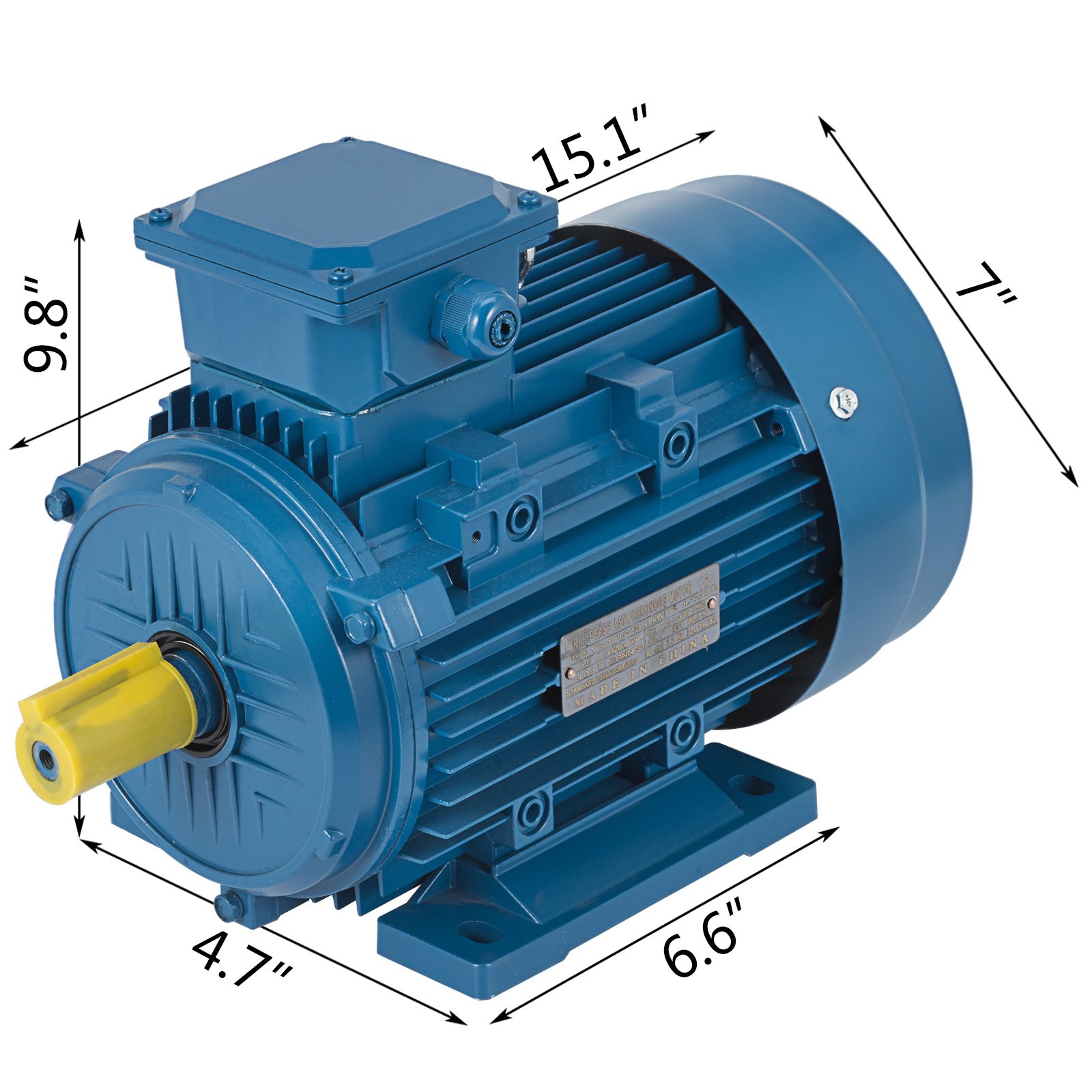 Motor Asíncrono Trifásico B3 Montaje 3000w Motor Eléctrico De 400 V Ca