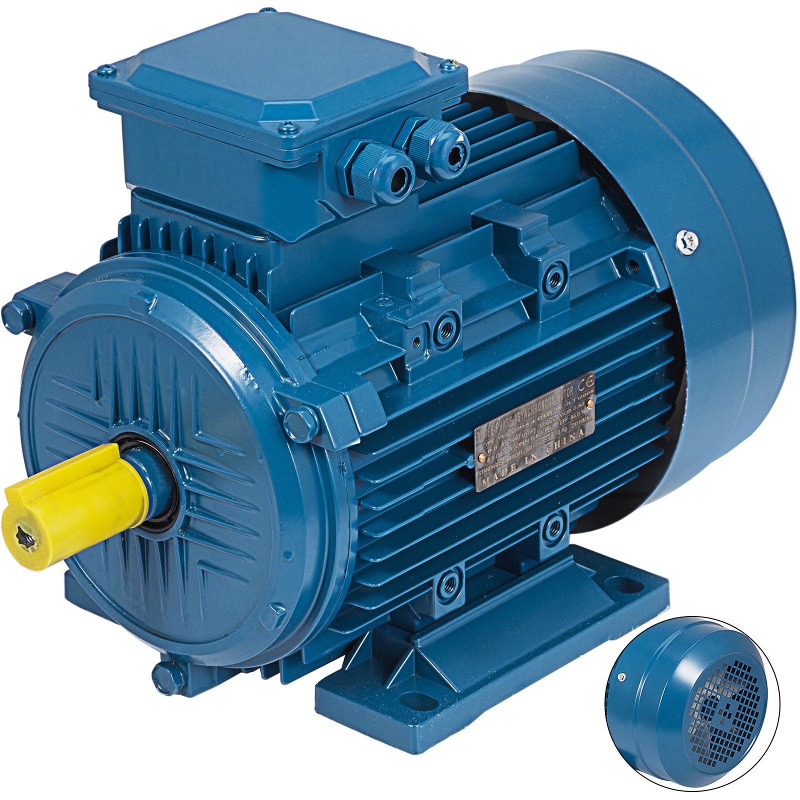 Motor Eléctrico 4kw B3 4 Polos 3 Fases Motor Asíncrono Trifásico 400v 1500 / Min