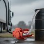 VEVOR Bomba de Transferencia de Combustible, 76 L/min, con Boquilla de Combustible y Manguera de Descarga con Apagado Automático, Kit de Alto Caudal para Mezclas de Gasolina, Diésel, Queroseno