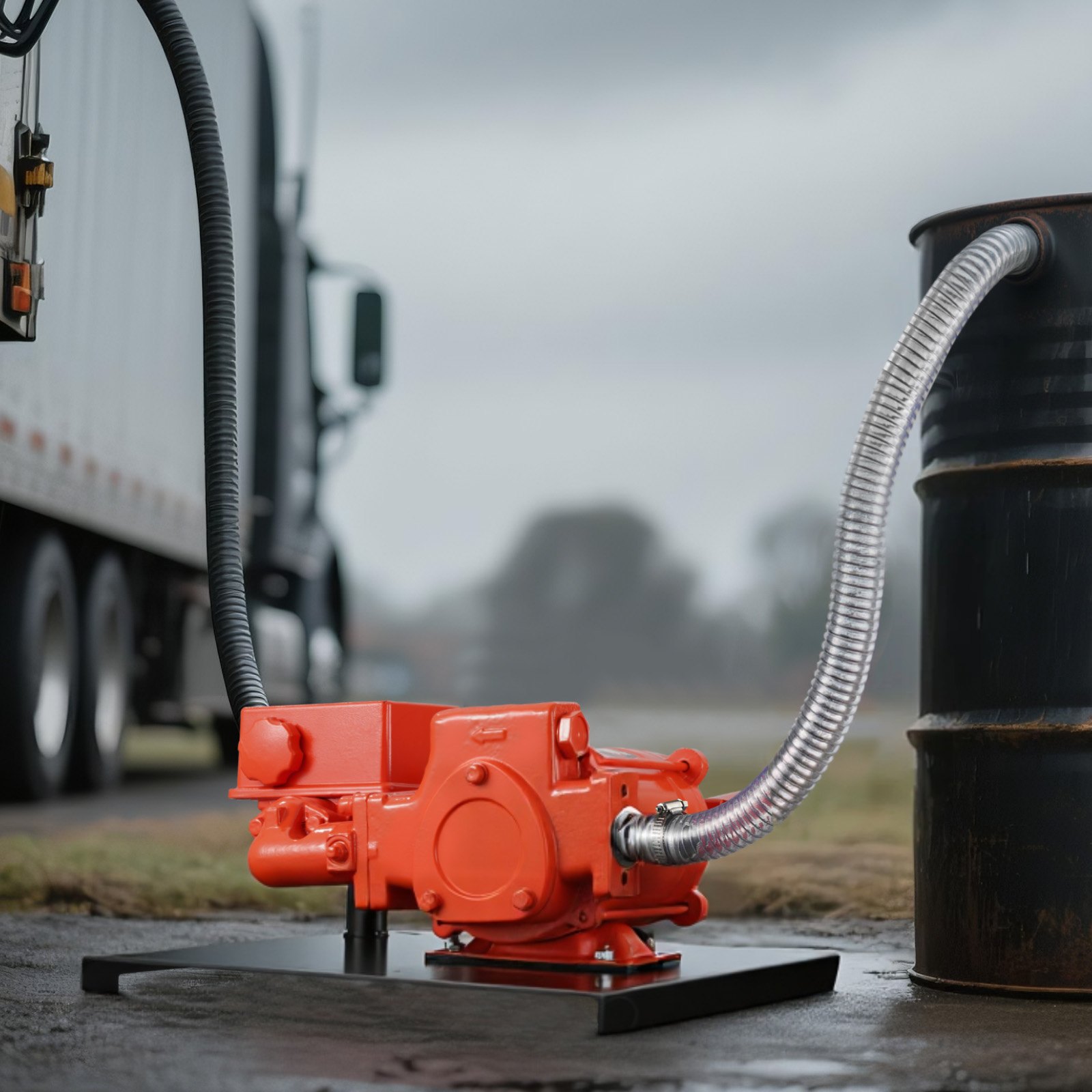 VEVOR Fuel Transfer Pump 230V, 20 GPM 76 L/min, AC Electric Oil Transfer Pump, with Meter, Auto Shut-Off Fuel Nozzle & Discharge Hose, High Flow for Gasoline, Diesel, Kerosene, Biodiesel, Ethanol