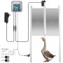 VEVOR Kit de Abridor de Puerta de Gallinero 52 x 96cm Puerta Automática para Gallinero con Temporizador de Abridor de Puerta de Gallinero de Sensor