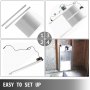 VEVOR Kit de Abridor de Puerta de Gallinero 52 x 96cm Puerta Automática para Gallinero con Temporizador de Abridor de Puerta de Gallinero de Sensor