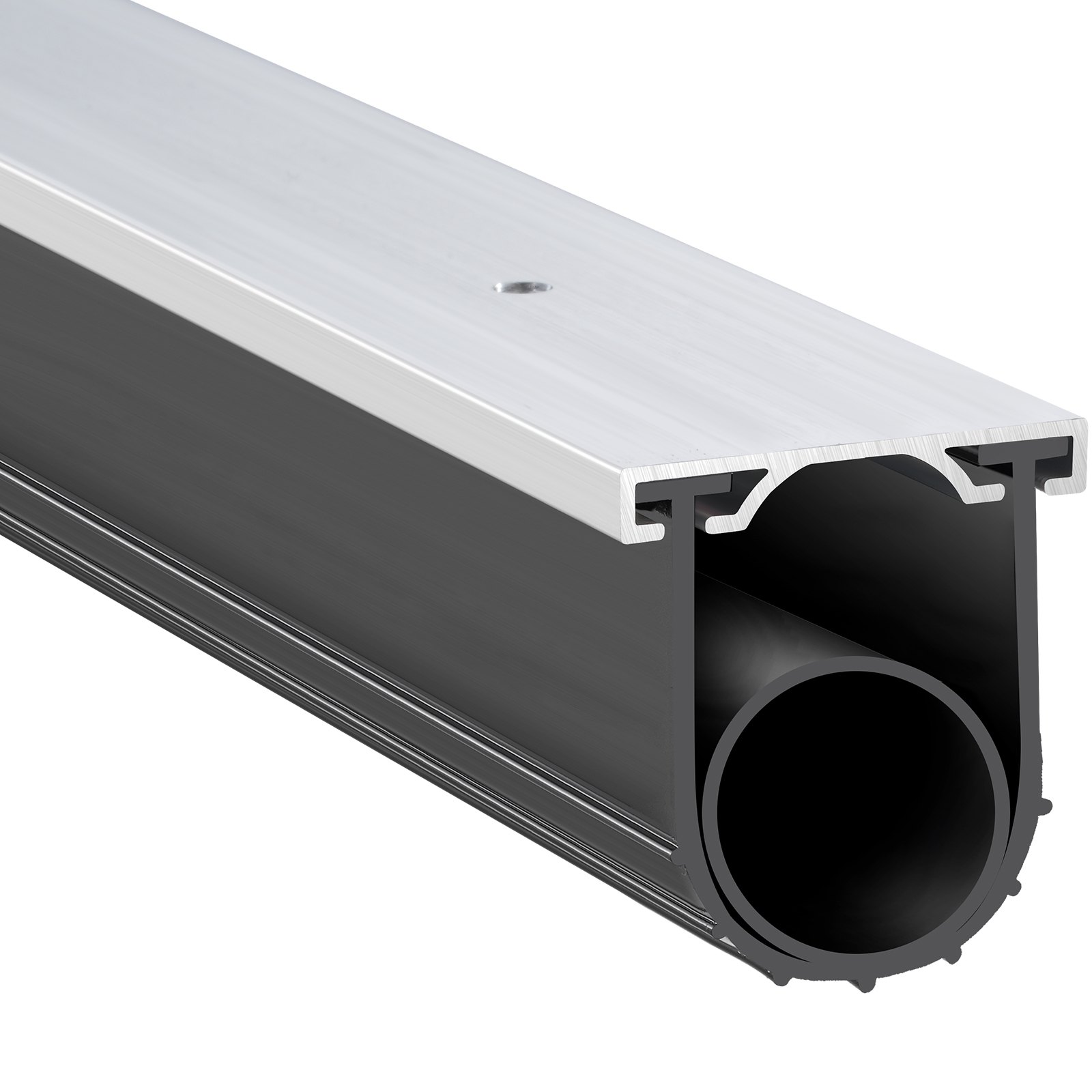 VEVOR Door Seal Garage Door Seals 4.8 m, Rubber Sealing Strip Protection against Air, Moisture & Dust, Door Seal Door Sealing Tape Black, only suitable for roller shutters