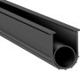 VEVOR Door Seal Garage Door Seals 4.8 m, Rubber Sealing Strip Protection against Air, Moisture & Dust, Door Seal Door Sealing Tape Black Suitable for Garage Doors, Roller Doors, Roller Shutters etc.