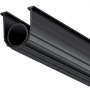 VEVOR Door Seal Garage Door Seals 4.8 m, Rubber Sealing Strip Protection against Air, Moisture & Dust, Door Seal Door Sealing Tape Black Suitable for Garage Doors, Roller Doors, Roller Shutters etc.