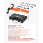 VEVOR Kit de Dobladora de Tubos de 6 a 22 mm, Herramienta Compacta Manual de Trinquete para Tubos, con 7 Matrices de Aleación Aluminio, para Refrigeración, HVAC, Cobre y Aluminio, Hacia Adelante