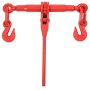 VEVOR Chain Load Tie-Down Set, 5/16 Inch Tensioning Kit with 6,600 lbs Working Load and Two Holding Hooks, Including (4) Ratchet Tie-Downs – (4) 21 Inch Grade 80 Chains, Transport Load Package for Pulling and Towing