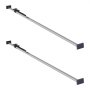 VEVOR Cargo Bar, Ratcheting Cargo Bar Adjustable from 2261mm to 2642mm, Heavy-duty Steel Cargos Stabilizer with Non-Slip Foot Pad, Truck Bed Load Lock Bars for Box Truck, Semi-Trailer, Trailer (2PCS)