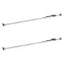 VEVOR Cargo Bar, Ratcheting Cargo Bar Adjustable from 2261mm to 2642mm, Heavy-duty Steel Cargos Stabilizer with Non-Slip Foot Pad, Truck Bed Load Lock Bars for Box Truck, Semi-Trailer, Trailer (2PCS)