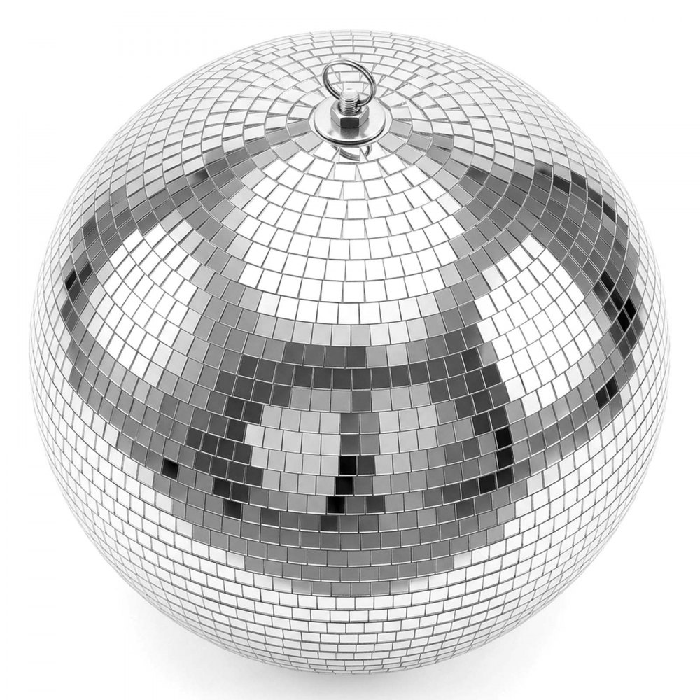 VEVOR Bola de Discoteca Diámetro de 400 mm Bola Disco de Espejos con Gancho, Decoración para Fiestas Festivales de Música Bodas Cumpleaños, Efecto de Reflexión, Kit de Guantes y Repuesto de Espejos