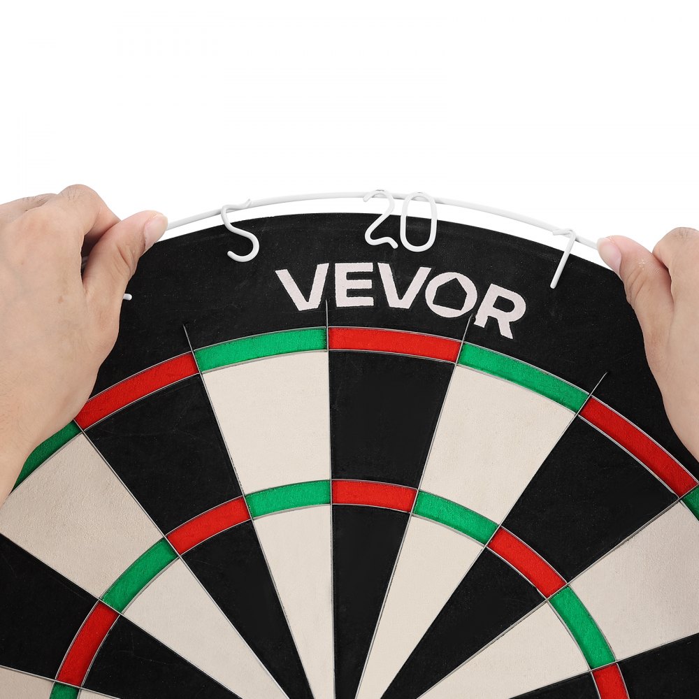 VEVOR Diana de 450 mm, Profesional, Autorreparadora, Giratorio y Extraíble, de Fibra de Sisal, con Diana sin Grapas, Alambre de Cuchilla y Anillo Giratorio, Ideal para Salas de Juegos en Casa