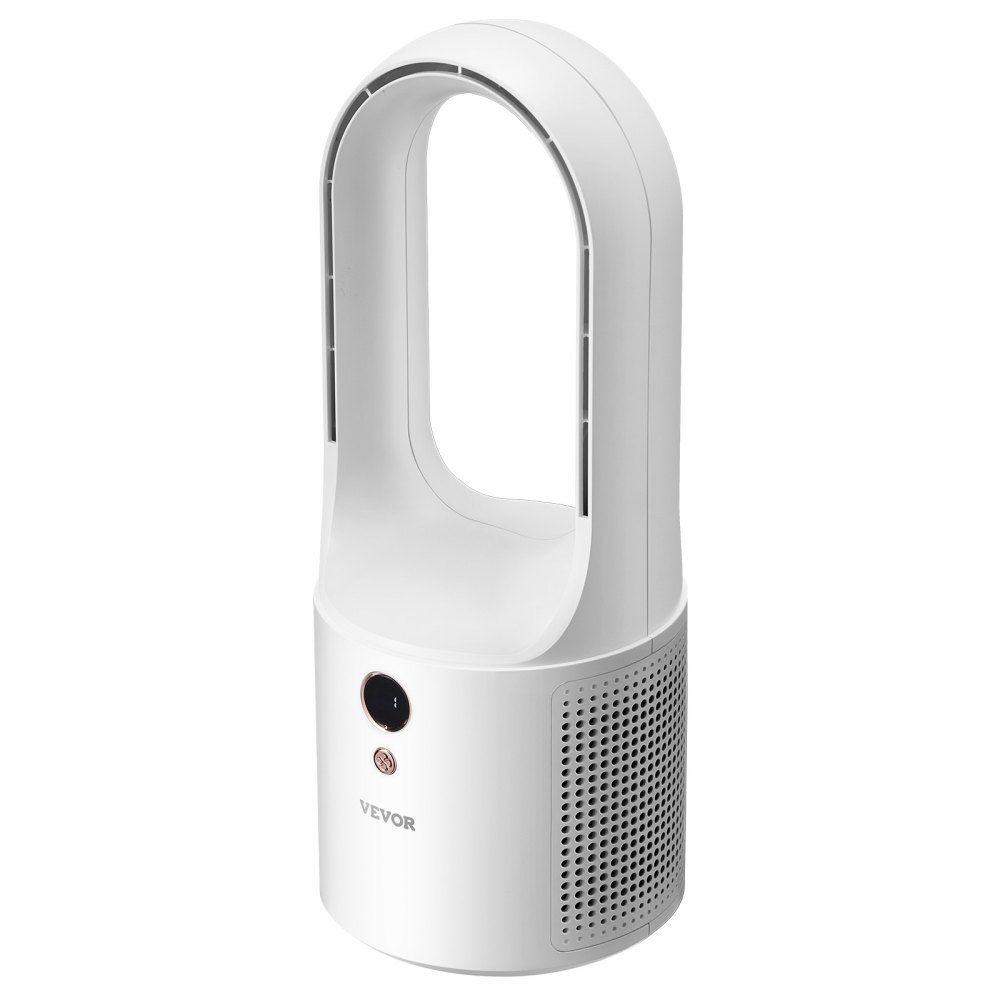 VEVOR Ventilador de Escritorio sin Aspas, Torre Pequeño de Enfriamiento Silencioso USB de 6 Velocidades con Control de Botón, Fácil de Limpiar, para Dormitorio, Oficina, Hogar, 135 x 135 x 330 mm