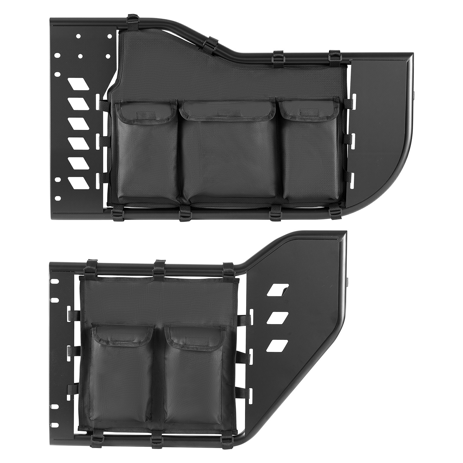 VEVOR Puerta Tubular para Jeep, 4 Puertas, Compatibles con Gladiator JT 2020-2026 y Jeep Wrangler JL 2018-2026, Puertas de Tubo Traseras y Delanteras de Acero con Pestillos, Bolsa, Espejos Laterales