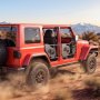 VEVOR Puerta Tubular Compatibles con Jeep Wrangler JK Unlimited 2007-2018, 4 Puertas de Tubo Delanteras y Traseras de Acero con Espejos Laterales Bolsa de Almacenamiento Almohadillas de Goma Pestillos