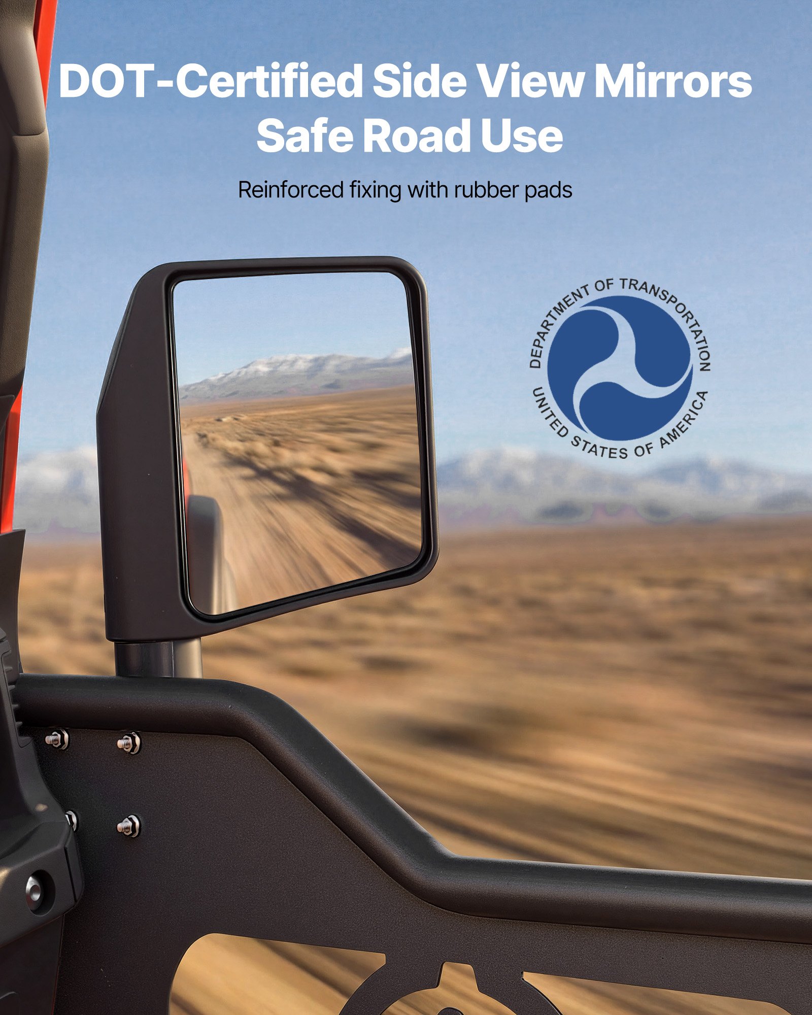 VEVOR Puertas Tubulares para Jeep, 4 Puertas, Compatibles con Jeep Wrangler JL 2018-2026 y Gladiator JT 2020-2026, con Diseño de Soldado, Delanteras y Traseras Tubulares, con Espejos Laterales