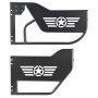 VEVOR Puerta Tubular para Jeep, 4 Puertas, Compatibles con Jeep Wrangler JL JLU Gladiator JT 4XE 2018-2026, Puertas de Tubo Delanteras y Traseras de Acero con Espejos Laterales y Almohadilla de Goma