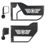 VEVOR Puerta Tubular para Jeep, 4 Puertas, Compatibles con Jeep Wrangler JL JLU Gladiator JT 4XE 2018-2026, Puertas de Tubo Delanteras y Traseras de Acero con Espejos Laterales y Almohadilla de Goma