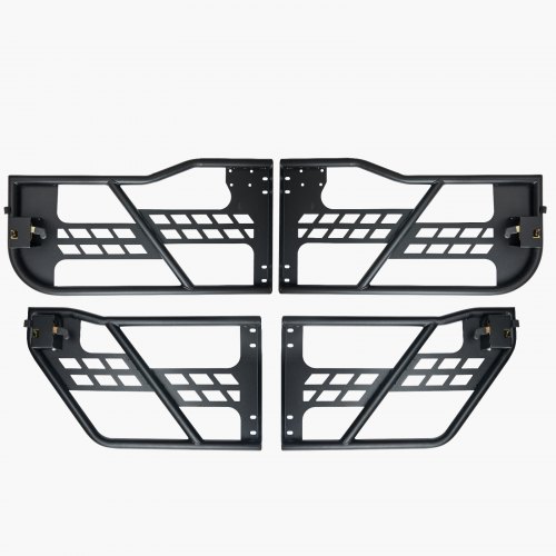 VEVOR - Puertas de tubo para jeep, 4 puertas, puerta tubular estilo aventura con bisagras resistentes y pestillo OE, puertas de jeep con almohadillas de goma y tubo de acero endurecido, apto