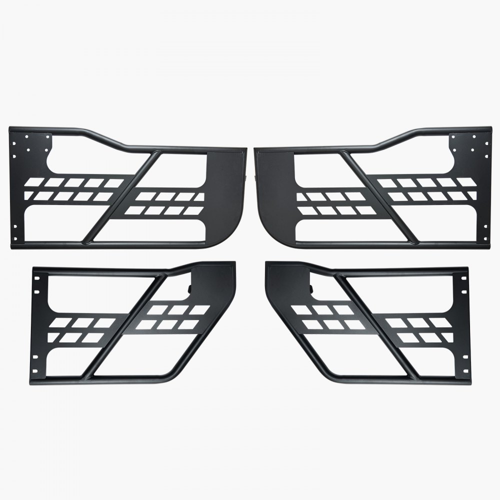 VEVOR Puertas Tubulares, 4 Puertas, Estilo Caza, con Espejos Retrovisores Certificados por DOT, con Almohadillas de Goma y Tubo Acero Reforzado, para Jeep Wrangler JK 2007-2018, 910 x 473 x 92 mm