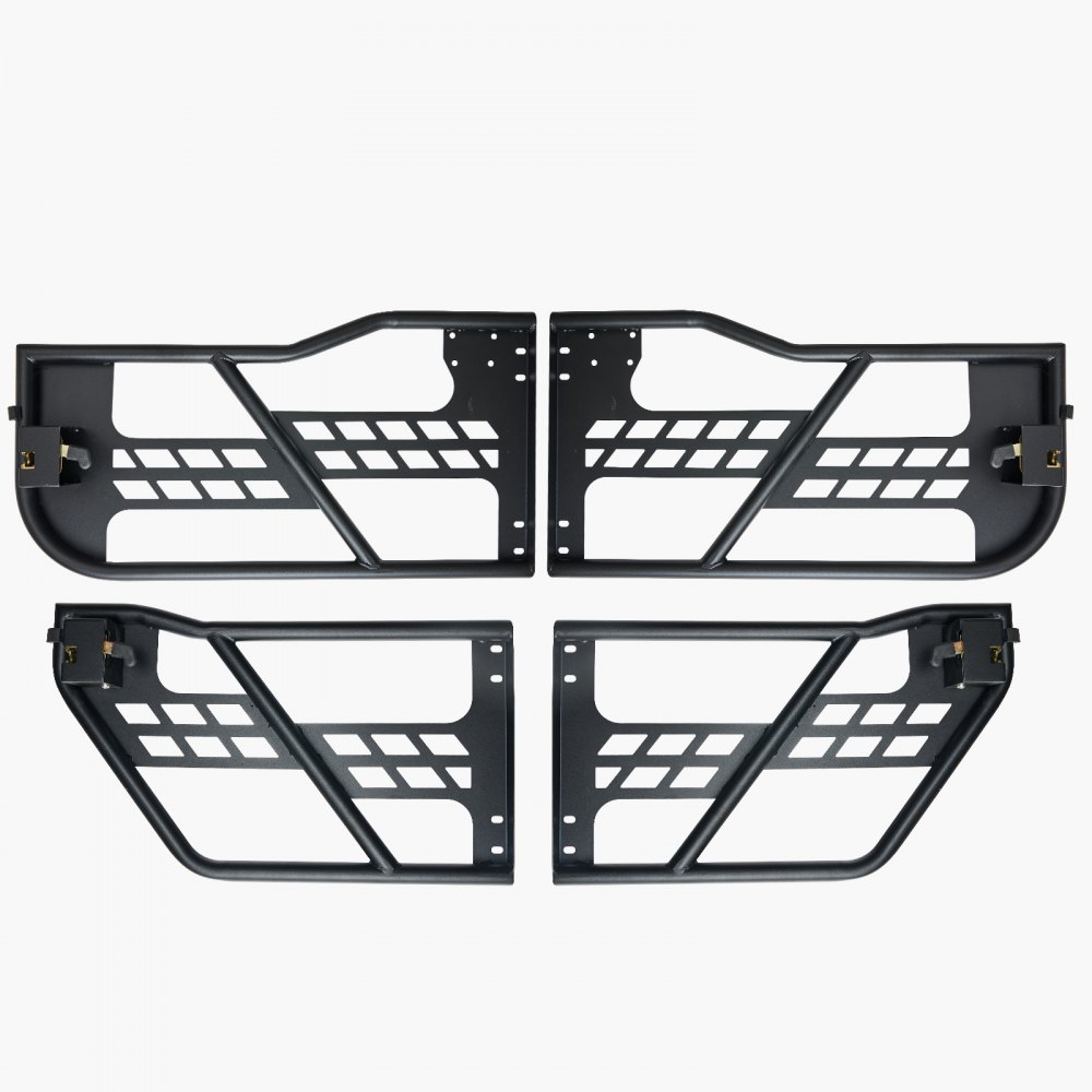 VEVOR Puertas Tubulares, 4 Puertas, Estilo Caza, con Espejos Retrovisores Certificados por DOT, con Almohadillas de Goma y Tubo Acero Reforzado, para Jeep Wrangler JK 2007-2018, 910 x 473 x 92 mm