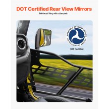 VEVOR Puertas Tubulares 4 Puertas Jeep Wrangler JK 2007-18 Espejos Retrovisores