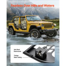 VEVOR Puertas Tubulares 4 Puertas Jeep Wrangler JK 2007-18 Espejos Retrovisores