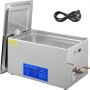 VEV JPS-80A Ultrasonic Cleaner 22L Ultrasonic Cleaner Stainless Steel with Digital Display for Jewelry, Glasses and Teeth