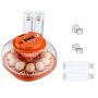 VEVOR 12 Egg Incubator, Automatic Egg Turner with LED Candler, Temperature & Humidity Control, 360° View Clear Window, Poultry Eggs Incubator for Home Farm, Hatching Chicks Ducks Goose Quail