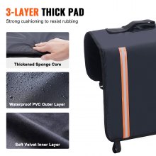VEVOR Almohadilla protectora para portón trasero, 84 cm, 2 bicicletas