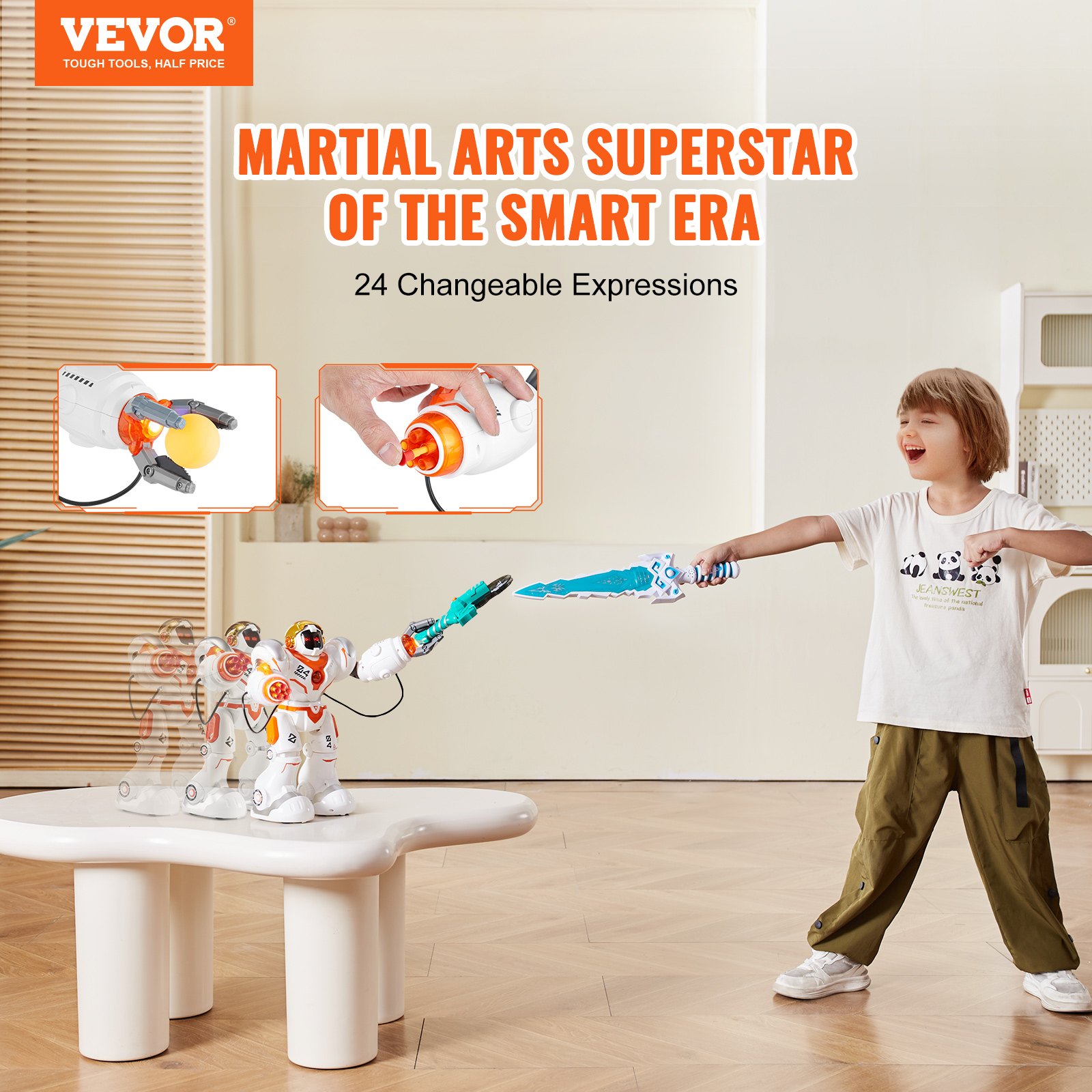 VEVOR RC Robot de Batalla Juguete Robótico de Control Remoto Programable de Niño