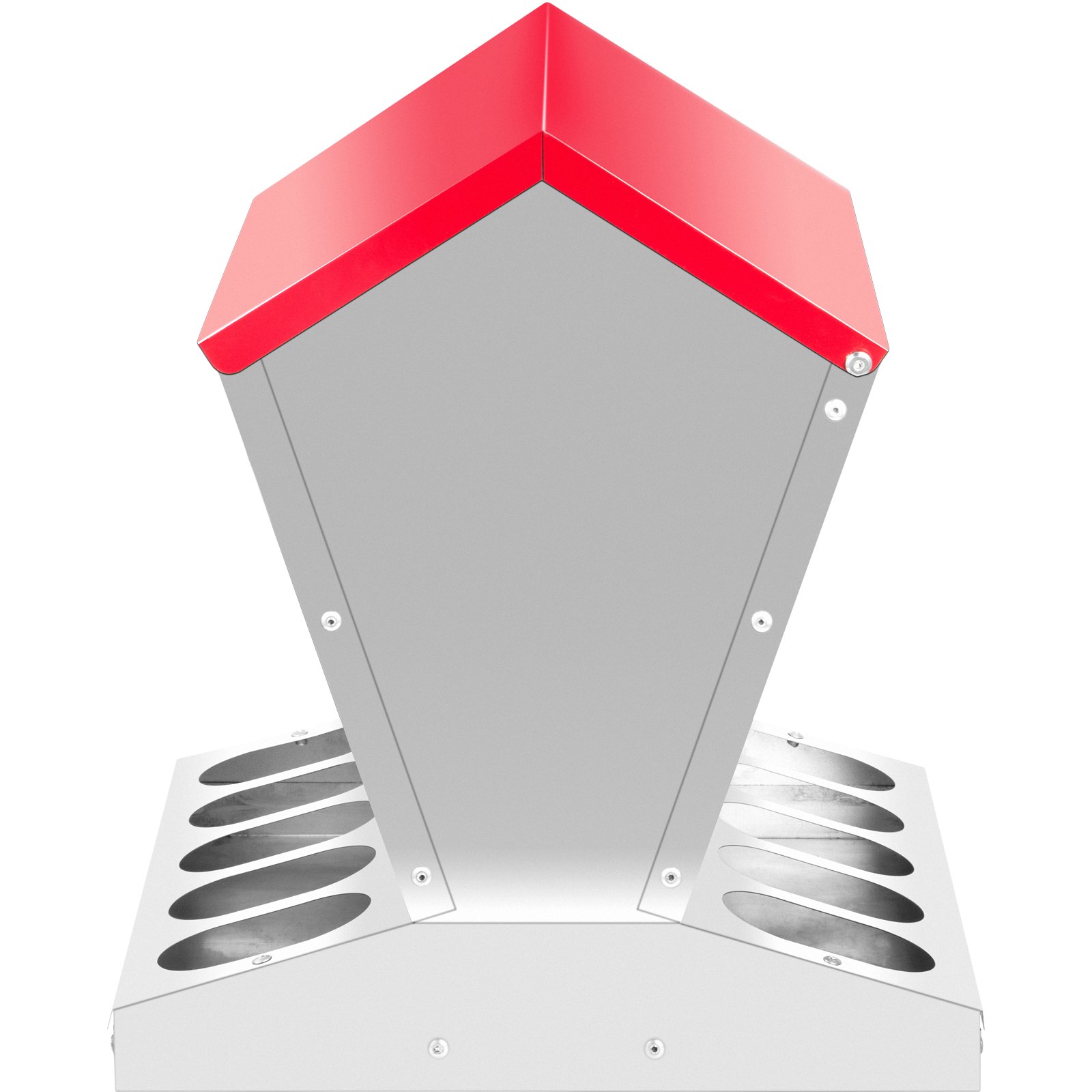 VEVOR Poultry Feeder, 11kg Capacity, Chicken Feeder with Lid, 29.8x29.8x40cm, Chicken Feeder and Water for 10 Chickens, Outdoor Poultry Feeder