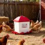 VEVOR Bebedero por Gravedad para Pollos 19 L, 6 Puertos de Agua, Vaso de Llenado Automático, con Asa y Anillo de Goma Sellado, Material PP Impermeable, Diseño Antidesperdicio, 420 x 370 x 420 mm