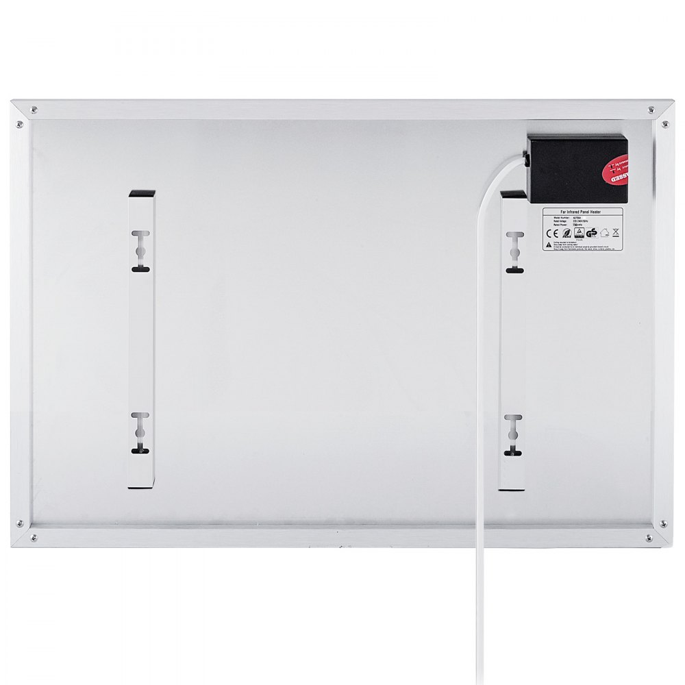 700w Panel De Calefacción Infrarrojos Radiador Calefactor Carbón Temporizador