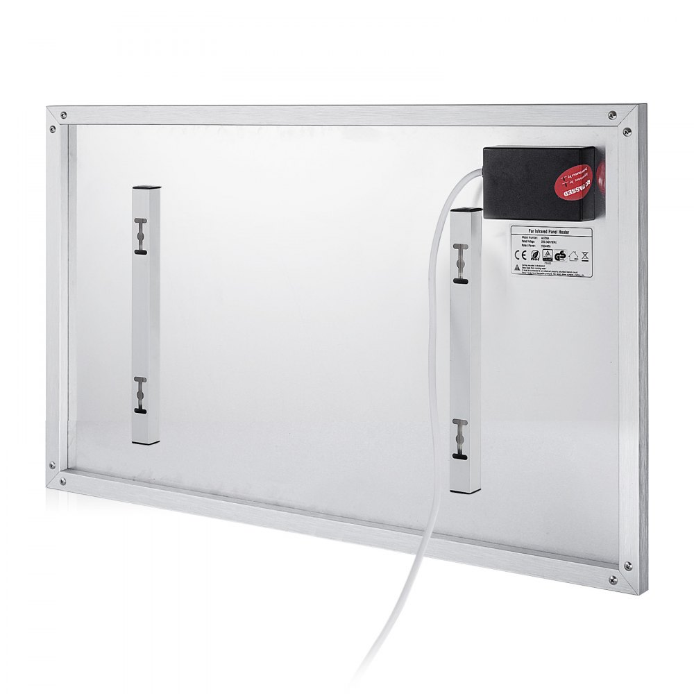 700w Panel De Calefacción Infrarrojos Radiador Calefactor Carbón Temporizador