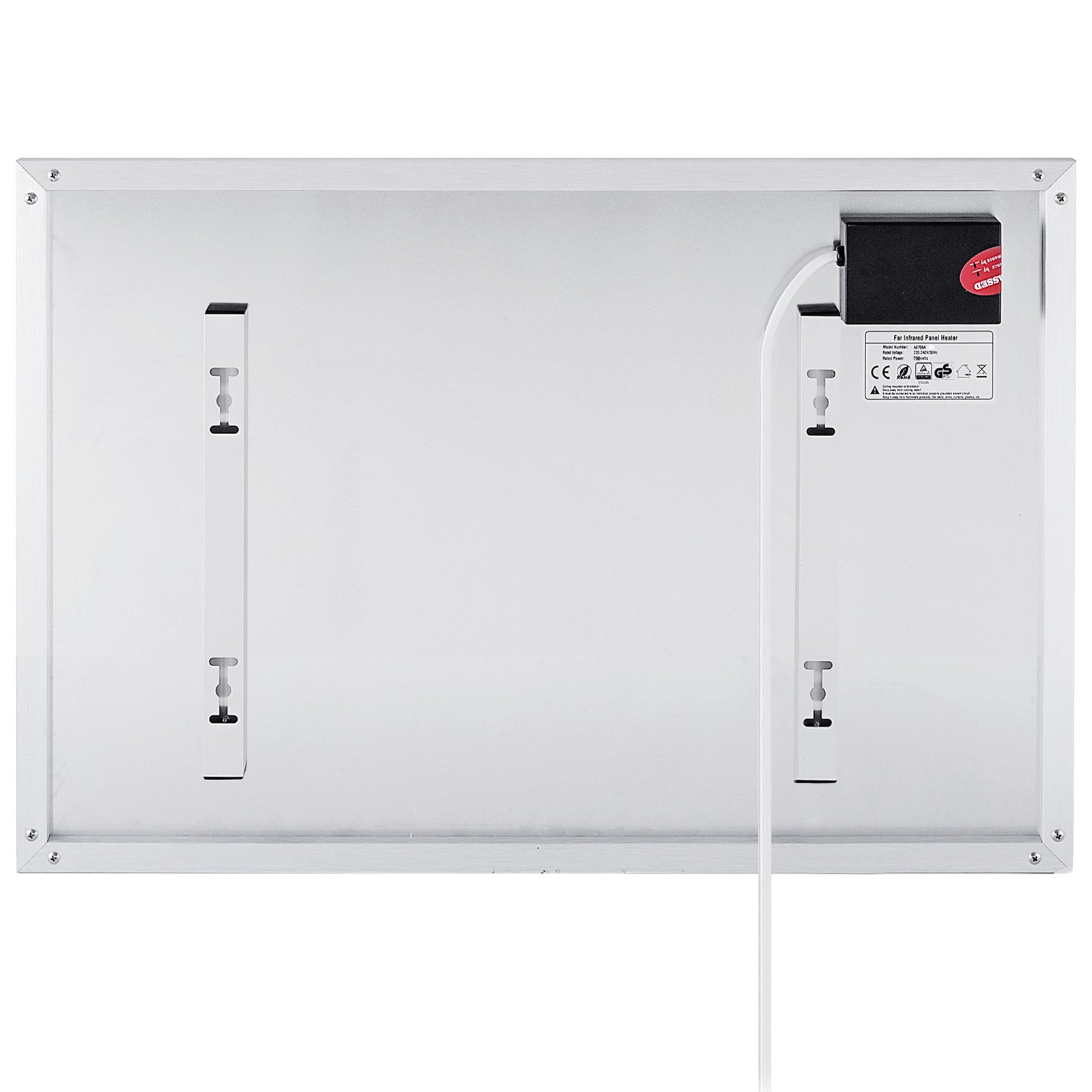 700w Panel De Calefacción Infrarrojos Radiador Calefactor Carbón Temporizador