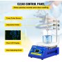 VEVOR Agitador Magnético de Placa Caliente 5L Agitador Magnético de Laboratorio 500W Laboratorio Digital Agitador Magnético Agitador Magnético con Placa Mezclador de Agitador Con Soporte LED