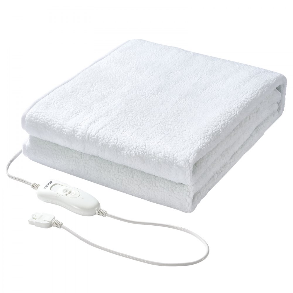 VEVOR Almohadilla Térmica Profesional de Cama Masaje 1795 x 770 x 13 mm Blanco