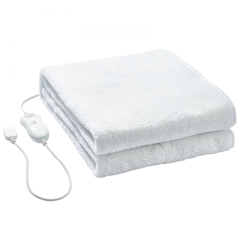 VEVOR Almohadilla Térmica Profesional de Cama Masaje 1795 x 770 x 13 mm Blanco