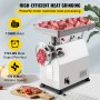 VEVOR Picadora de Carne Manual 350 kg por Hora Fabricante de Salchichas Picadora de Carne Eléctrica 2200W Picadora de Carne Comercial para Restaurantes Supermercados Carnicerías