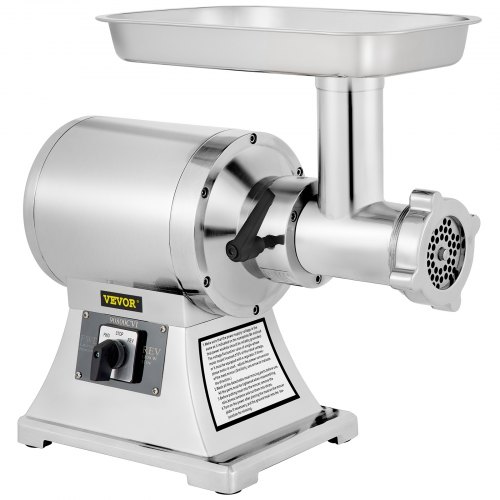 Vevor Picadora De Carne 250 Kg/h 1100 W 2 Placas Embutido De Salchicha 225 Rpm