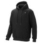 VEVOR Sudadera con Capucha Calefactable, Unisex, Batería Externa Recargable de 7,4 V y 16 000 mAh, 5 Zonas Calefacción, 3 Niveles Temperatura, 4-8 h, para Acampada en Invierno, Negro, Talla XXXL