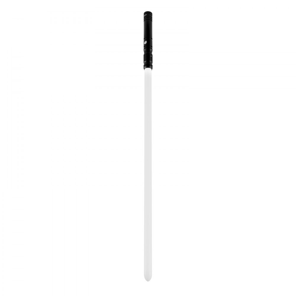 VEVOR Sable de Luz de 100 cm con 12 Colores RGB, Modo Silencioso y Mango Realista, Espadas de Sable Iluminadas Recargables para Adultos y Niños para Cosplay de Halloween y Navidad, Cumpleaños, Negro