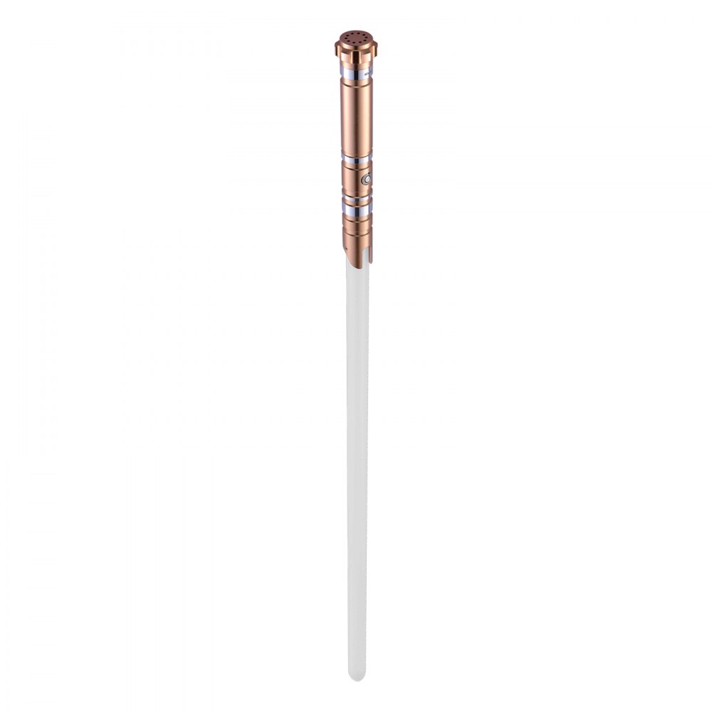VEVOR Sable de Luz de 104 cm con 12 Colores RGB, Sonido FX y Mango Realista, Espadas de Sable Iluminadas Recargables para Adultos y Niños para Cosplay de Halloween y Navidad, Cumpleaños, Dorado