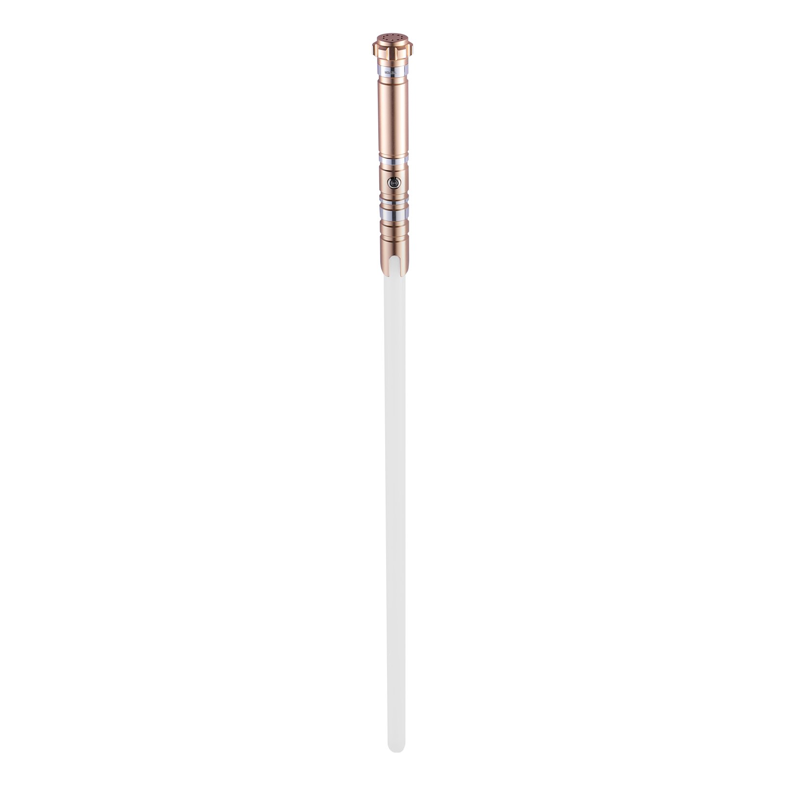 VEVOR Sable de Luz de 104 cm con 12 Colores RGB, Sonido FX y Mango Realista, Espadas de Sable Iluminadas Recargables para Adultos y Niños para Cosplay de Halloween y Navidad, Cumpleaños, Dorado