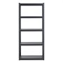 VEVOR Storage Shelving Unit, 907 kg, Boltless Shelving Unit, Basement Shelving Unit, Robust Adjustable Heavy-Duty Metal Shelving Unit, 5 Shelves, 457.2 x 812.8 x 1828.8 mm, Workshop Shelving Unit, for Kitchen, Workshop, Basement, Warehouse, Black