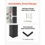 VEVOR Estantería Almacenaje Metálica de 5 Niveles 1030 x 465 x 1813 mm, Estantería Multiusos Altura Ajustable, Capacidad 1360,8 kg en Total con Estructura de Acero para Garaje Cocina Baño Trastero