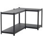 VEVOR Estantería Almacenaje Metálica de 4 Niveles 1030 x 522 x 1529 mm, Estantería Multiusos Altura Ajustable, Capacidad 1088 kg en Total con Estructura de Acero para Trastero Garaje Almacén Cocina