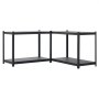 VEVOR Estantería Almacenaje Metálica de 4 Niveles 1030 x 522 x 1529 mm, Estantería Multiusos Altura Ajustable, Capacidad 1088 kg en Total con Estructura de Acero para Trastero Garaje Almacén Cocina